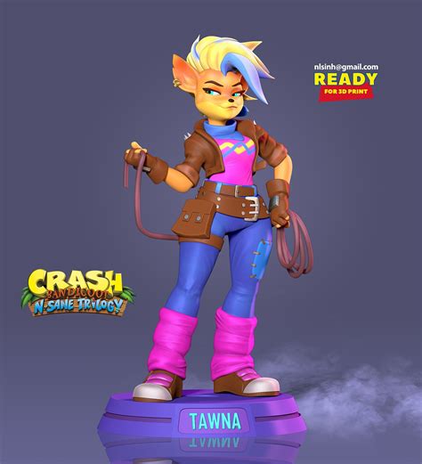 tawna crash bandicoot|crash bandicoot tawna new design.